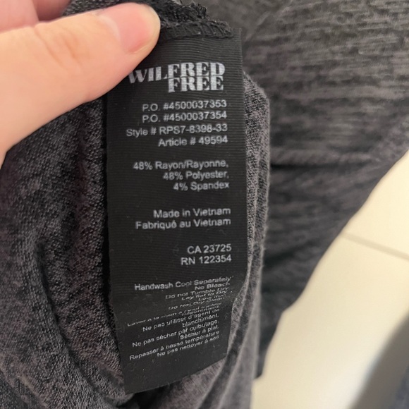 Wilfred Free Bodycon dress with wrap neckline, Size S - Picture 3 of 4